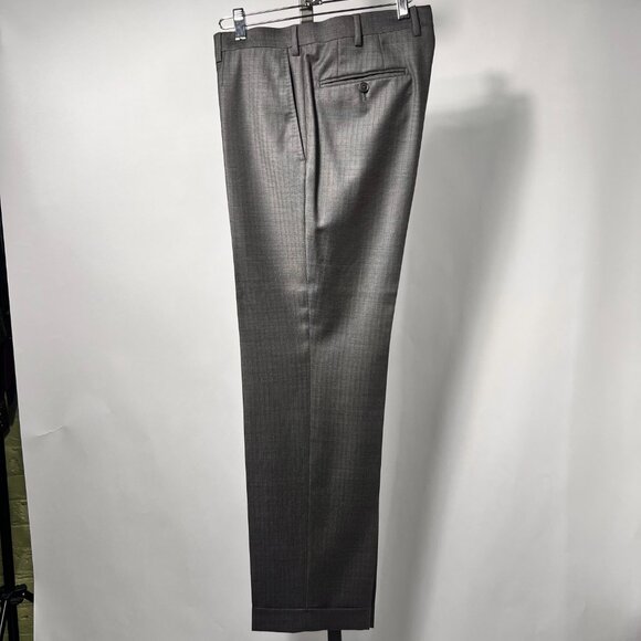 ERMENEGILDO ZEGNA Over Checked Two-Piece Wool Suit Trofeo 600 Gray 48R Italy - Picture 10 of 16